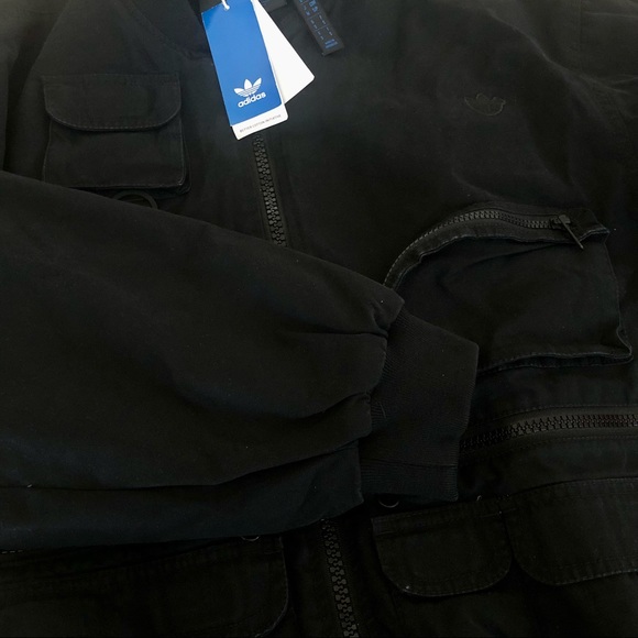 NWT ADIDAS ORIGINALS BLUE VERSION BOMBER JACKET HD4800 - Picture 12 of 16